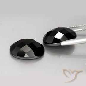 Spinel Gemstones in 14 x 10 mm (calibrated) Size for Sale, Spinel Stones in Black Color