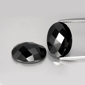 Nero Spinello Gem - 6.3ct Ovale taglio a rosa (ID: 383903)