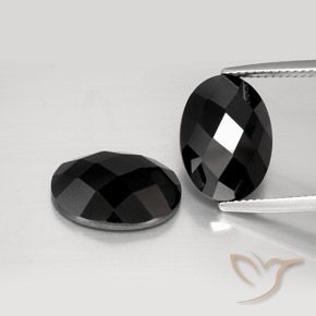 14.85ctw Natural Black Spinel, Oval, Opaque