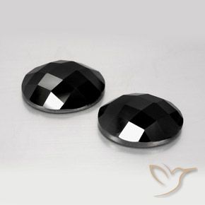 14.85 ctw Black Spinel Stones, Natural Spinel in Oval Rose-Cut Shape for Sale
