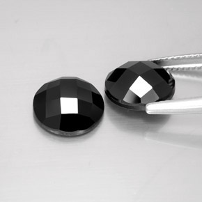 Spinel Gemstones in 10 mm (calibrated) Size for Sale, Spinel Stones in Black Color