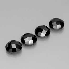 Spinel Gemstones in 10 mm (calibrated) Size for Sale, Spinel Stones in Black Color