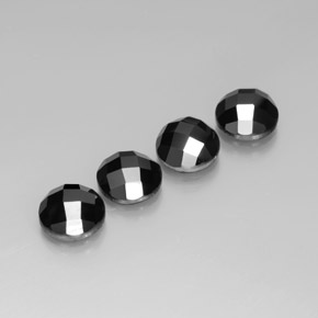 Spinel Gemstones in 10 mm (calibrated) Size for Sale, Spinel Stones in Schorl Color