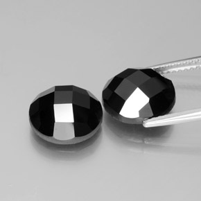 Spinel Gemstones in 10 mm (calibrated) Size for Sale, Spinel Stones in Black Color