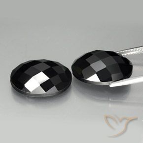 Spinel Gemstones in 16 x 12 mm (calibrated) Size for Sale, Spinel Stones in Black Color