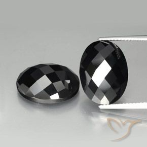 22.02ctw Natural Black Spinel, Oval, Opaque