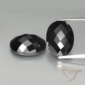 20.90ctw Natural Black Spinel, Oval, Opaque