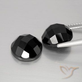 Spinel Gemstones in 10 mm (calibrated) Size for Sale, Spinel Stones in Black Color