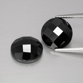 Black Spinel Gem - 4.1ct Round Rose-Cut (ID: 384240)