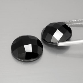 Spinel Gemstones in 10 mm (calibrated) Size for Sale, Spinel Stones in Black Color