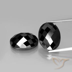 22.11ctw Natural Black Spinel, Oval, Opaque