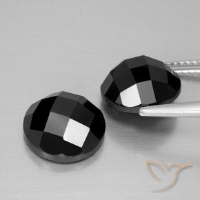 Spinel Gemstones in 10 mm (calibrated) Size for Sale, Spinel Stones in Black Color