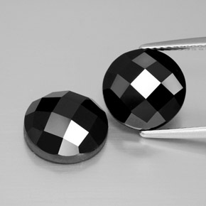 Schorl Шпинель Камень - 4.9ct Круглая Огранка Роза (ID: 384311)