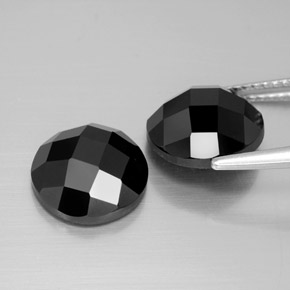 Spinel Gemstones in 10 mm (calibrated) Size for Sale, Spinel Stones in Black Color