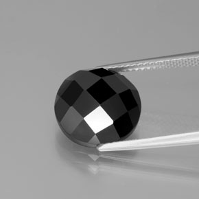 7.4ct Round Rose-Cut Black Spinel Gem for sale 7.4ct Round Rose-Cut Black Spinel Gem (ID: 384536)