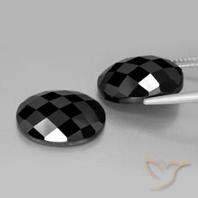 Spinel Gemstones in 16 x 12 mm (calibrated) Size for Sale, Spinel Stones in Black Color
