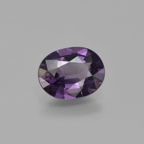 1.36 ct Violet Spinel Stone, Natural Spinel in Oval Facet Shape for Sale