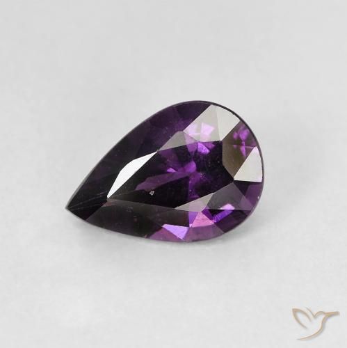 1,08 ct lila Spinell, 8,2 x 5,5 mm Birnenschliff aus Tansania, Photo A