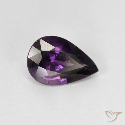 1.08 ct Purple Spinel Stone, Natural Spinel in Pear Facet Shape for Sale