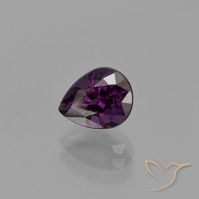 1.05 ct Purple Spinel Stone, Natural Spinel in Pear Facet Shape for Sale