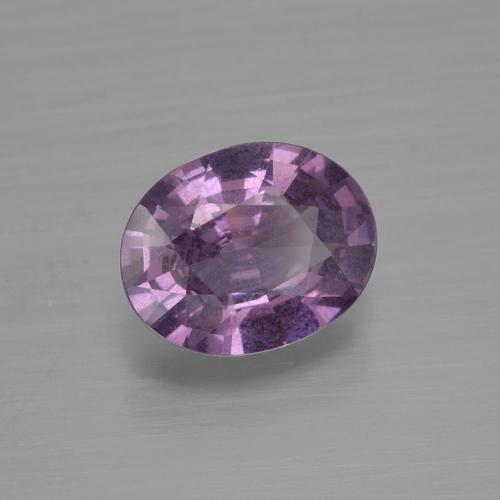 1.43 ct Purple Spinel Stone, Natural Spinel in Oval Facet Shape for Sale