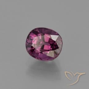 1.23 ct Purple Spinel Stone, Natural Spinel in Oval Facet Shape for Sale