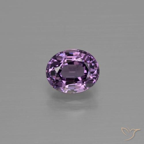 1.06 ct Purple Spinel, 6.6 x 5.4 mm Oval Cut From Tanzania, Photo A