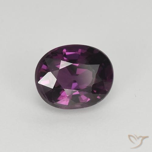 1.10 ct Purple Spinel Stone, Natural Spinel in Oval Facet Shape for Sale