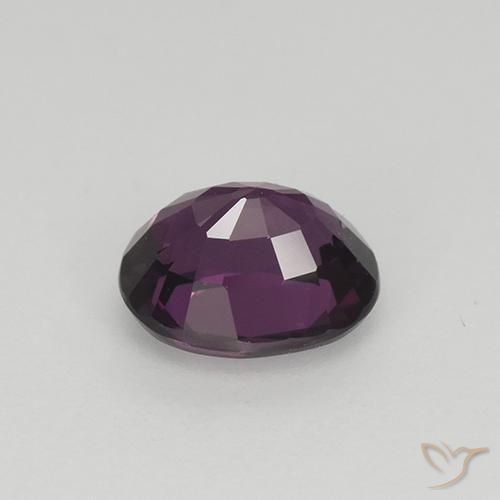 Spinel Gemstone in 6.7 x 5.4 mm Size for Sale, Spinel Stone in Raspberry Red Purple Color