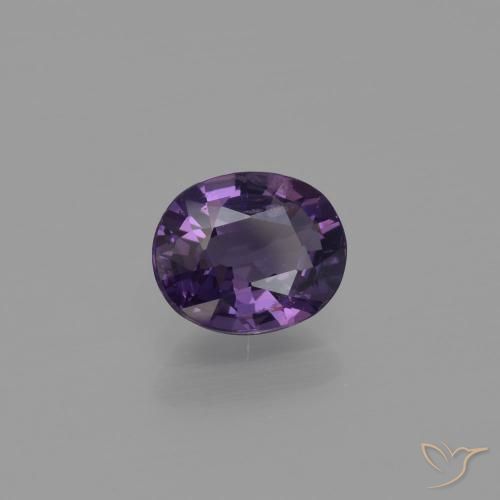 1.00 ct Violet Spinel Stone, Natural Spinel in Oval Facet Shape for Sale