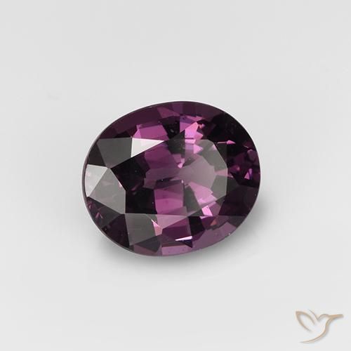 1.01 ct Purple Spinel Stone, Natural Spinel in Oval Facet Shape for Sale