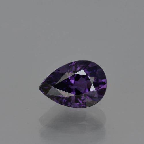 Violeta oscuro Espinela Gema - 1.1ct Corte en forma de pera (ID: 401745)