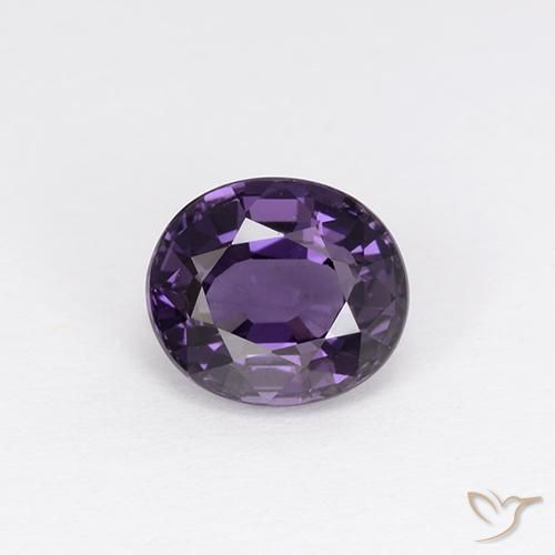 1.13ct Natural Medium Violet Spinel, Oval, VVS-VS