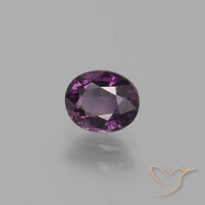 0.89 ct Purple Spinel Stone, Natural Spinel in Oval Facet Shape for Sale