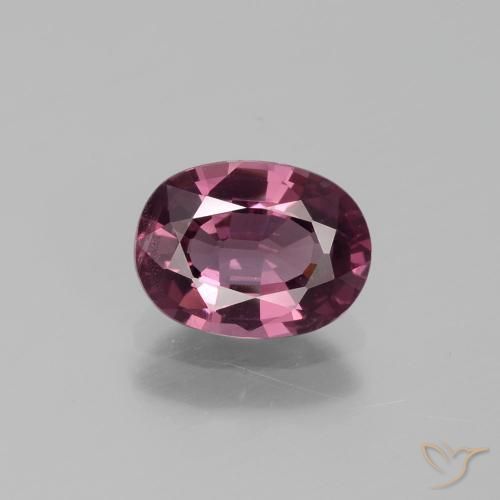 1.26ct Natural Medium Purple Spinel, Oval, VS, Photo A