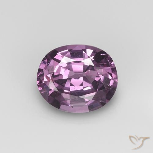 1 ct violetter Spinell, 6,6 x 5,6 mm Ovalschliff aus Tansania, Photo A