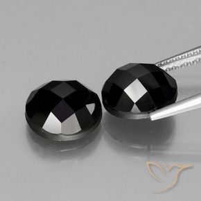 Spinel Gemstones in 10 mm (calibrated) Size for Sale, Spinel Stones in Black Color