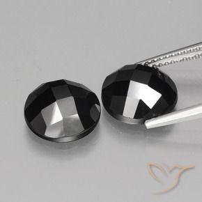 Spinel Gemstones in 10 mm (calibrated) Size for Sale, Spinel Stones in Black Color