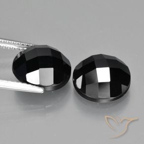 Spinel Gemstones in 10 mm (calibrated) Size for Sale, Spinel Stones in Black Color
