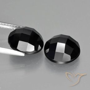 Spinel Gemstones in 10 mm (calibrated) Size for Sale, Spinel Stones in Black Color