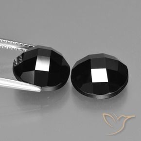 Spinel Gemstones in 10 mm (calibrated) Size for Sale, Spinel Stones in Black Color
