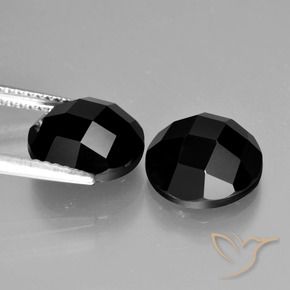 Spinel Gemstones in 10 mm (calibrated) Size for Sale, Spinel Stones in Black Color