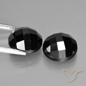 Spinel Gemstones in 10 mm (calibrated) Size for Sale, Spinel Stones in Black Color