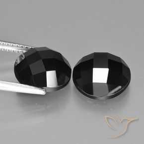 Spinel Gemstones in 10 mm (calibrated) Size for Sale, Spinel Stones in Black Color