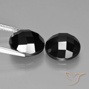 Spinel Gemstones in 10 mm (calibrated) Size for Sale, Spinel Stones in Black Color