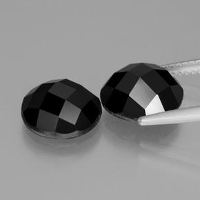 Spinel Gemstones in 10 mm (calibrated) Size for Sale, Spinel Stones in Black Color