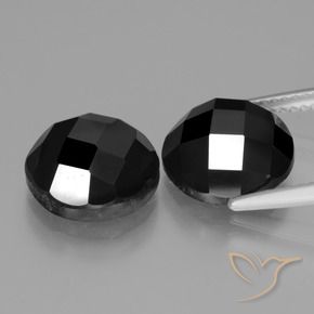 Spinel Gemstones in 10 mm (calibrated) Size for Sale, Spinel Stones in Black Color