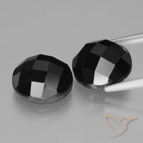 Spinel Gemstones in 10 mm (calibrated) Size for Sale, Spinel Stones in Black Color