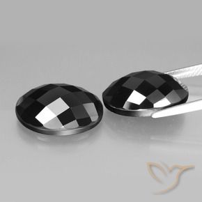 Spinel Gemstones in 16 x 12 mm (calibrated) Size for Sale, Spinel Stones in Black Color