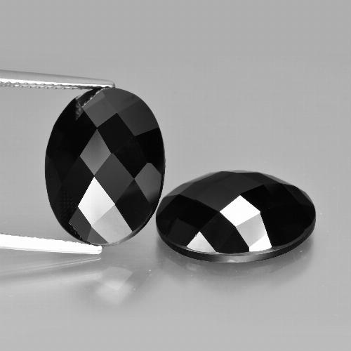 Black Spinel Gem - 10.1ct Oval Rose-Cut (ID: 426668)